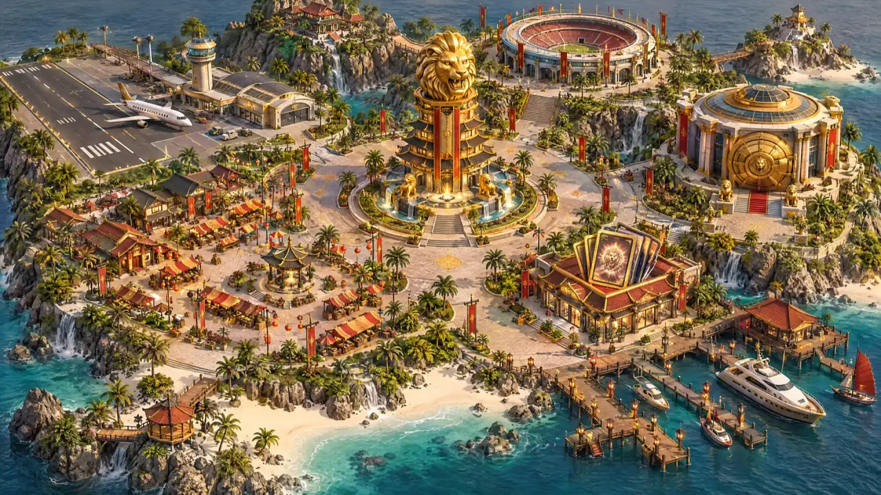 ALEC Island, the hub of ALEC WORLD